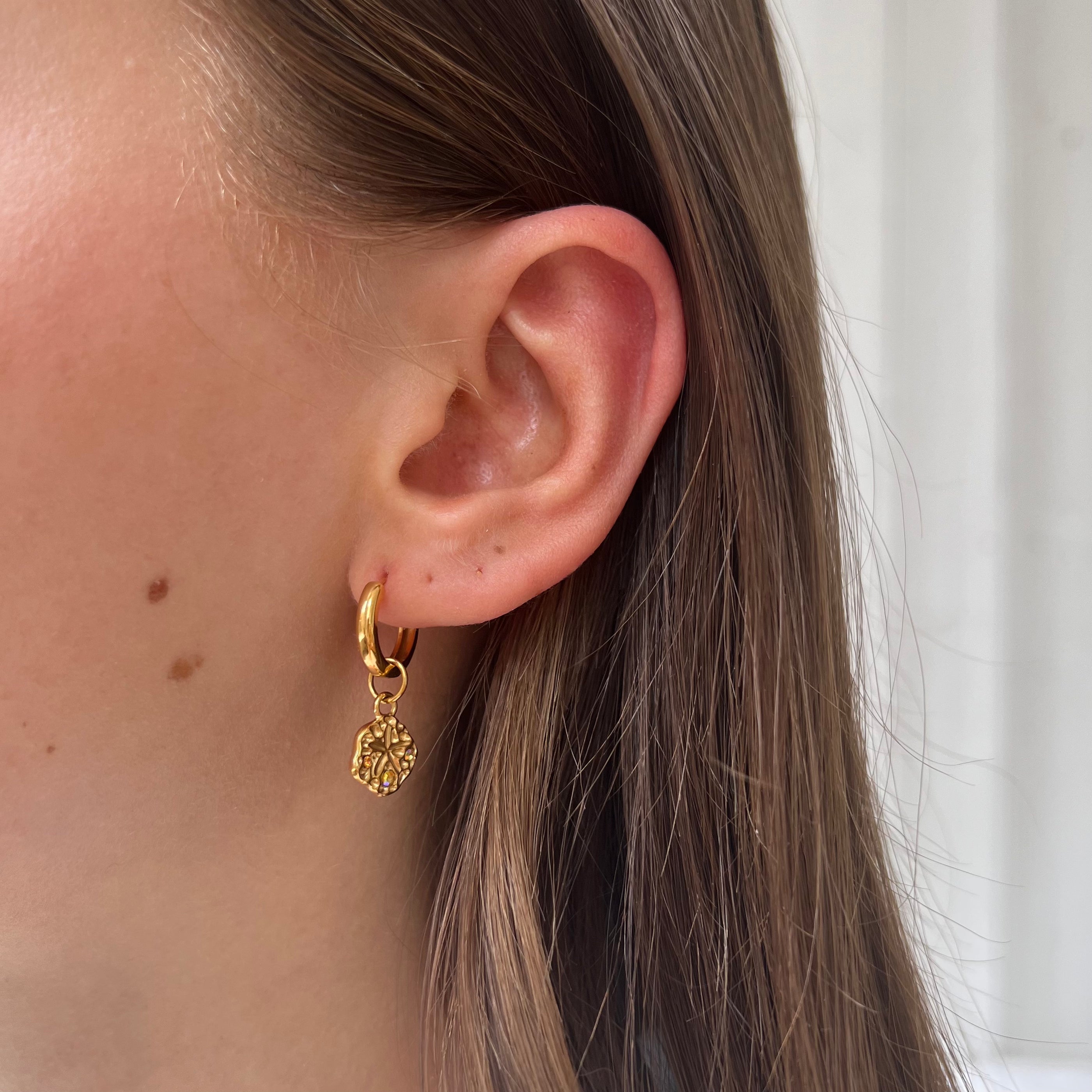 Earring Sand Dollar Earring Sand Dollar