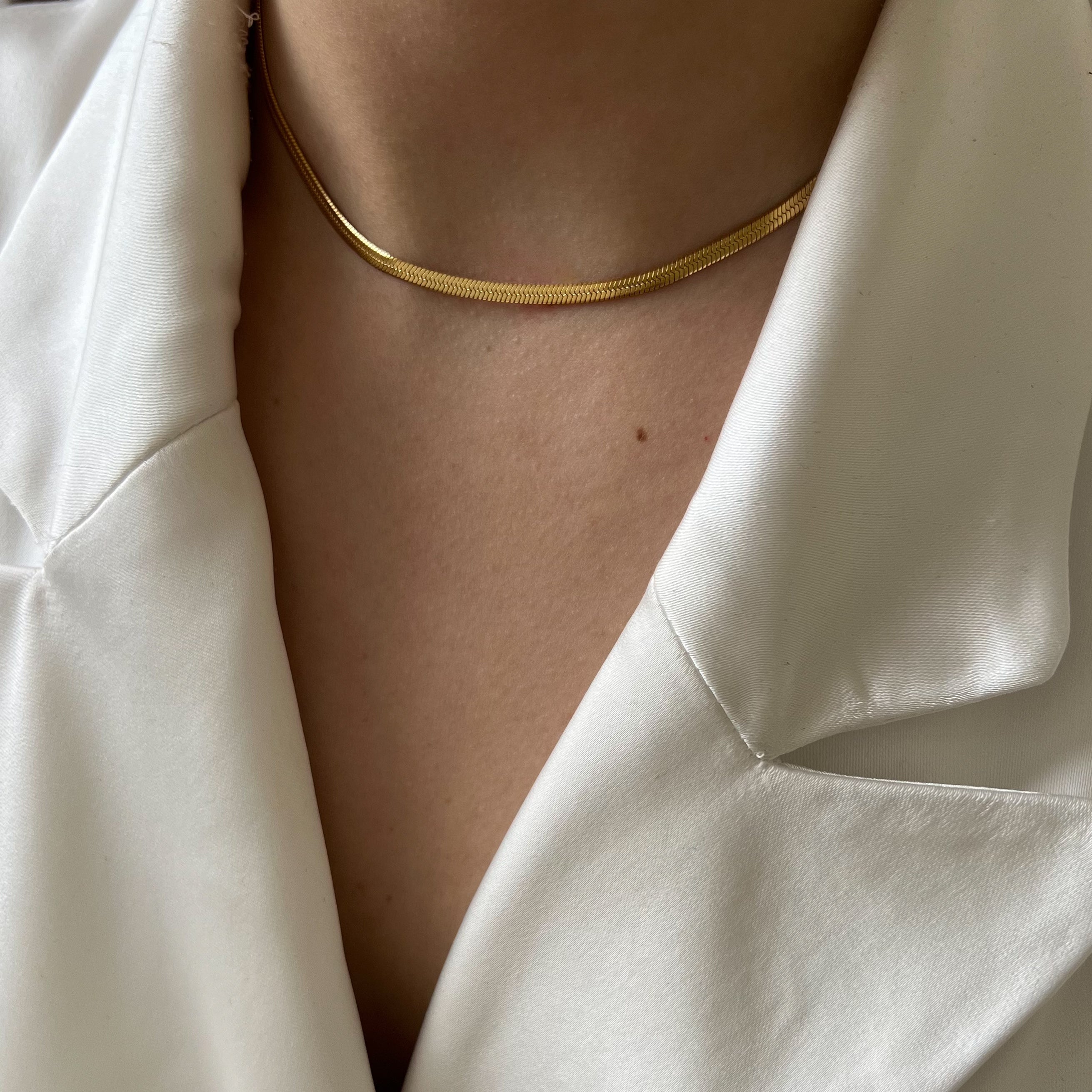 Dunne Platte Choker Dunne Platte Choker