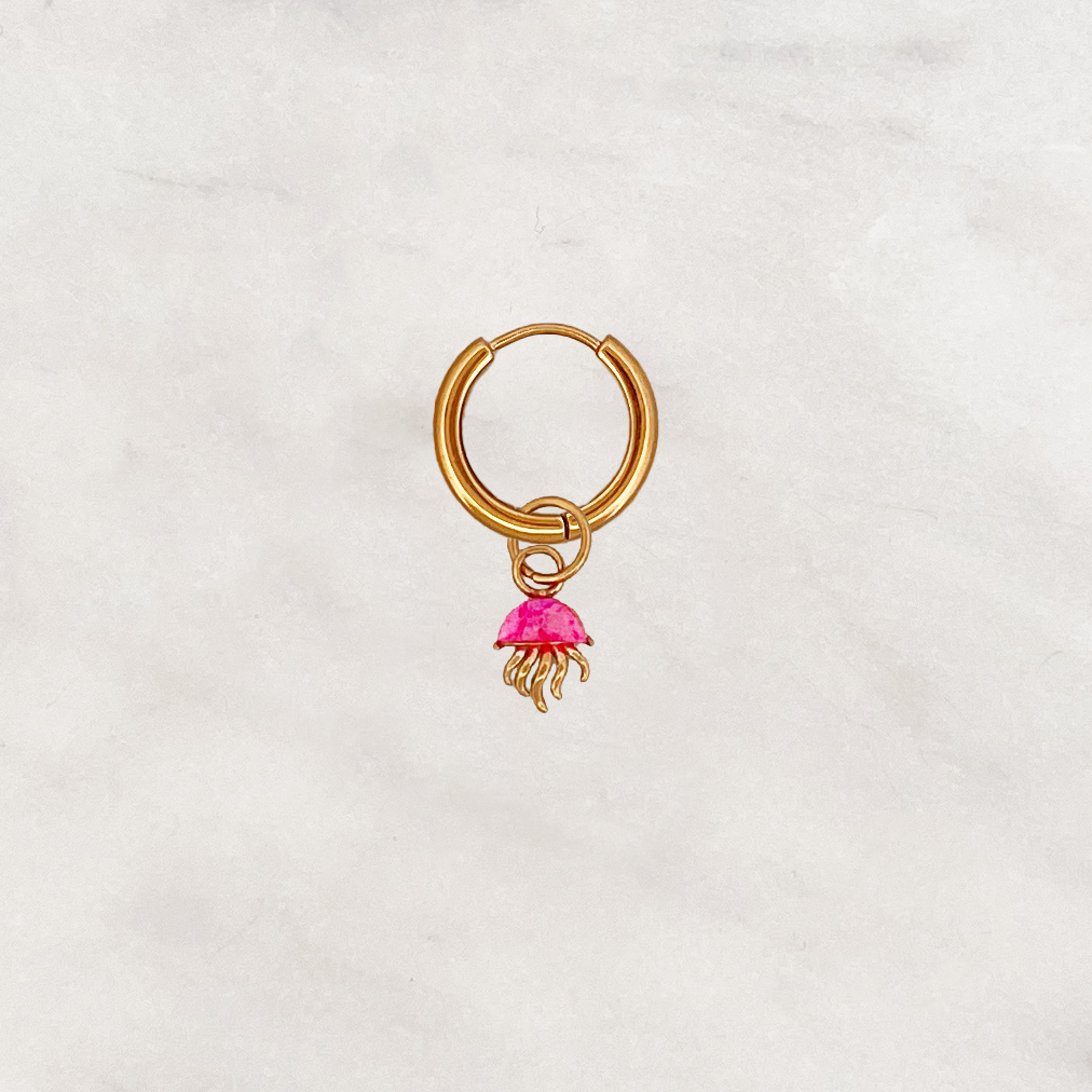 Earring Pink Jellyfish Earring Pink Jellyfish