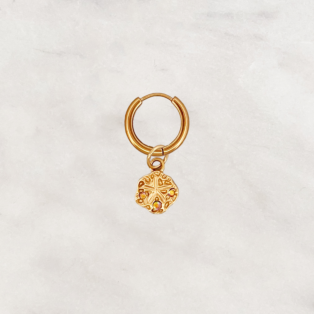 Earring Sand Dollar Earring Sand Dollar