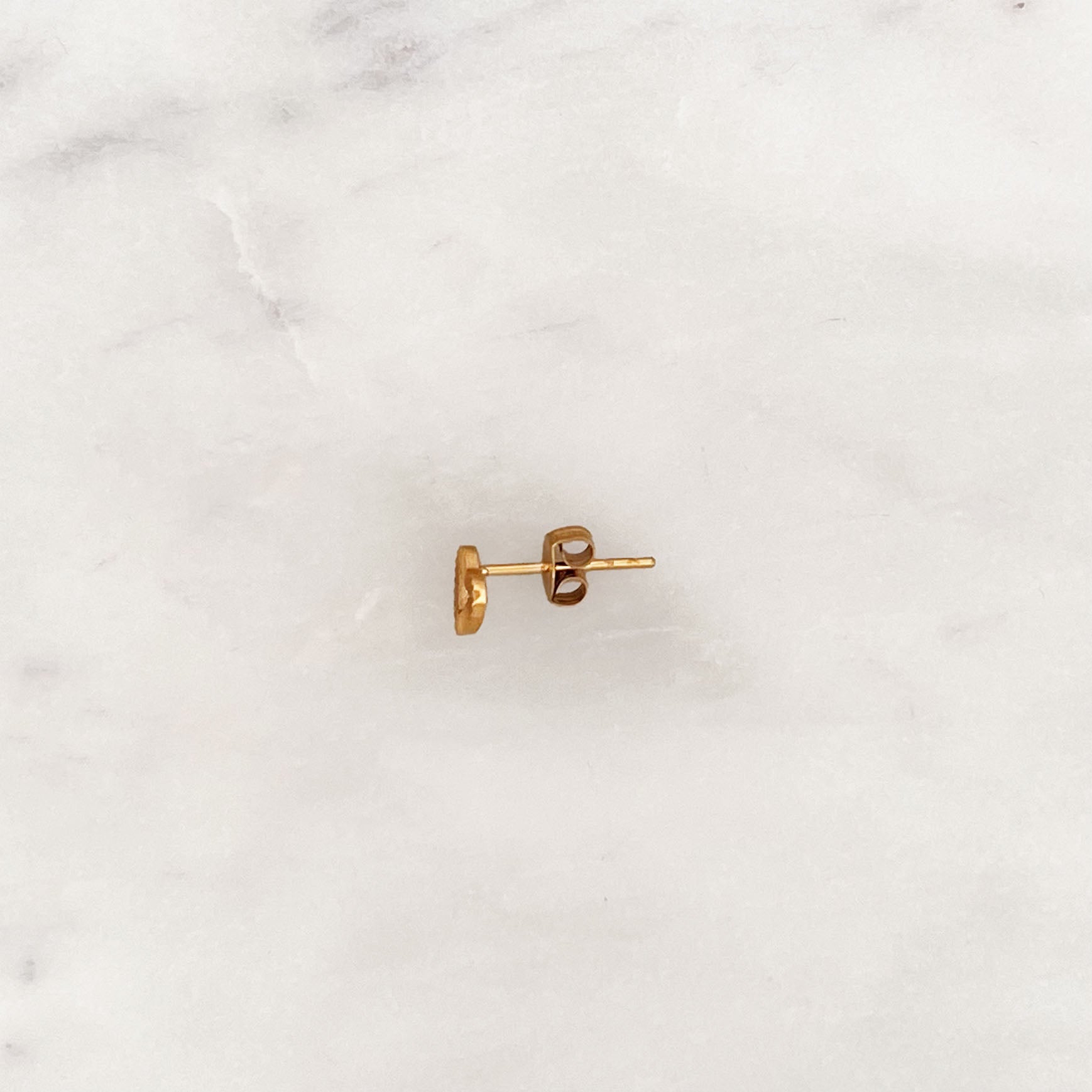 Earstud Textured Heart Earstud Textured Heart