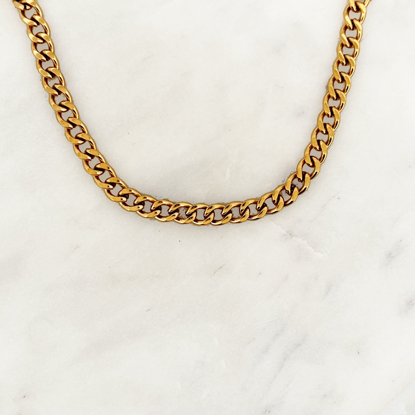 Flat Curb Necklace Flat Curb Necklace