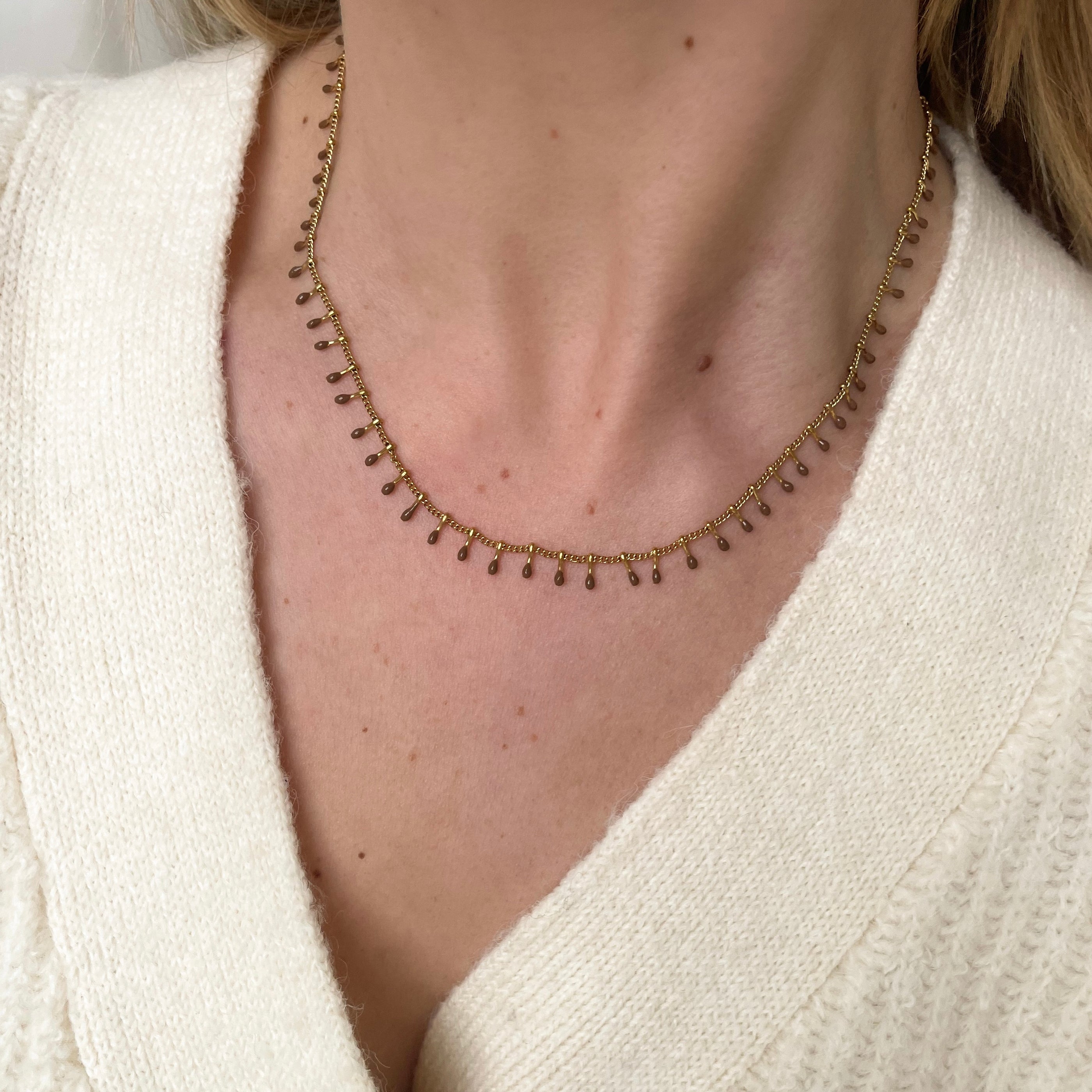 Brown Tassels Necklace Brown Tassels Necklace