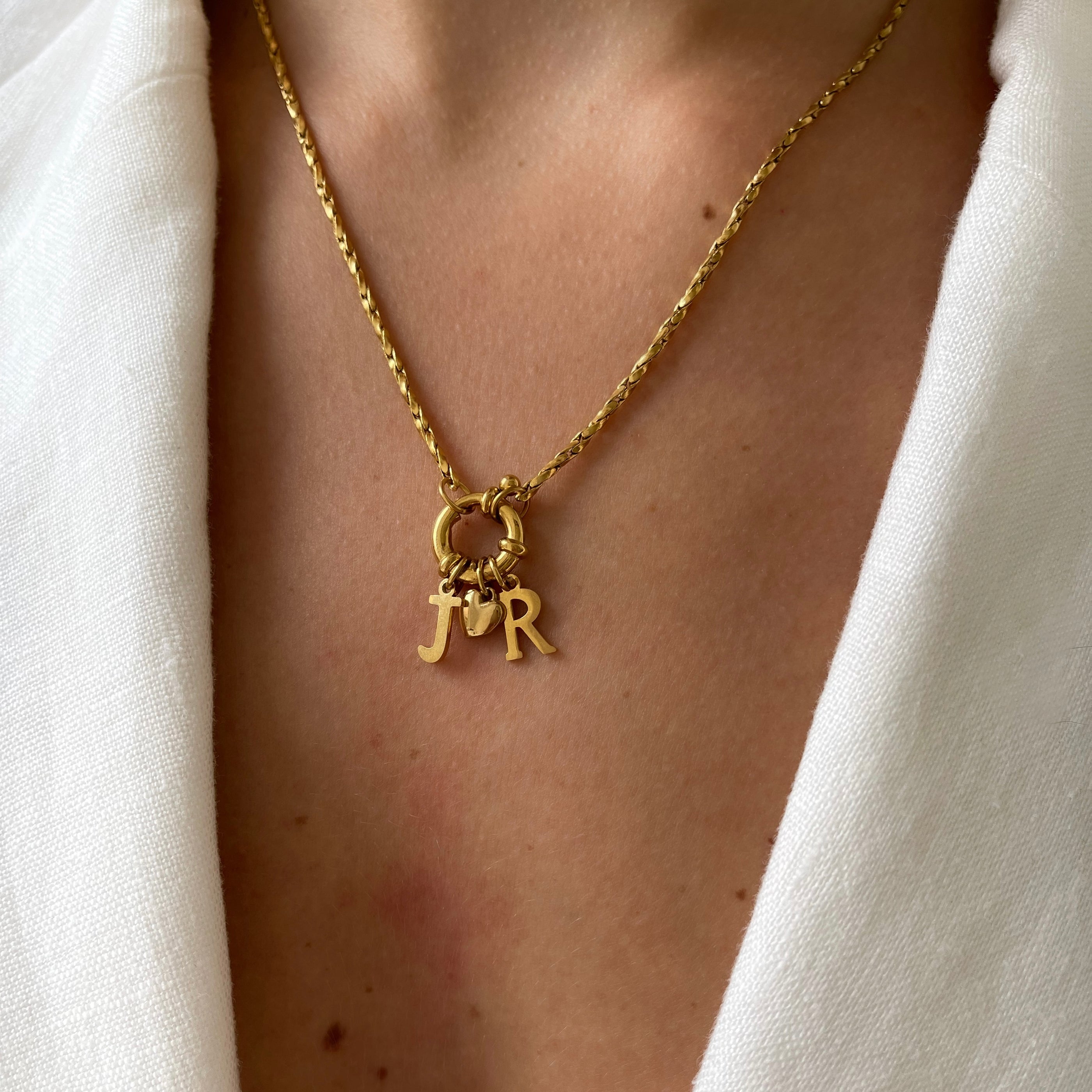 Necklace Forever Love Initials Necklace Forever Love Initials