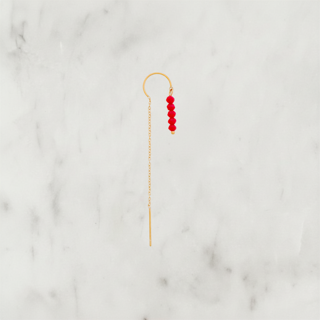 Long Chain Red Beads Long Chain Red Beads