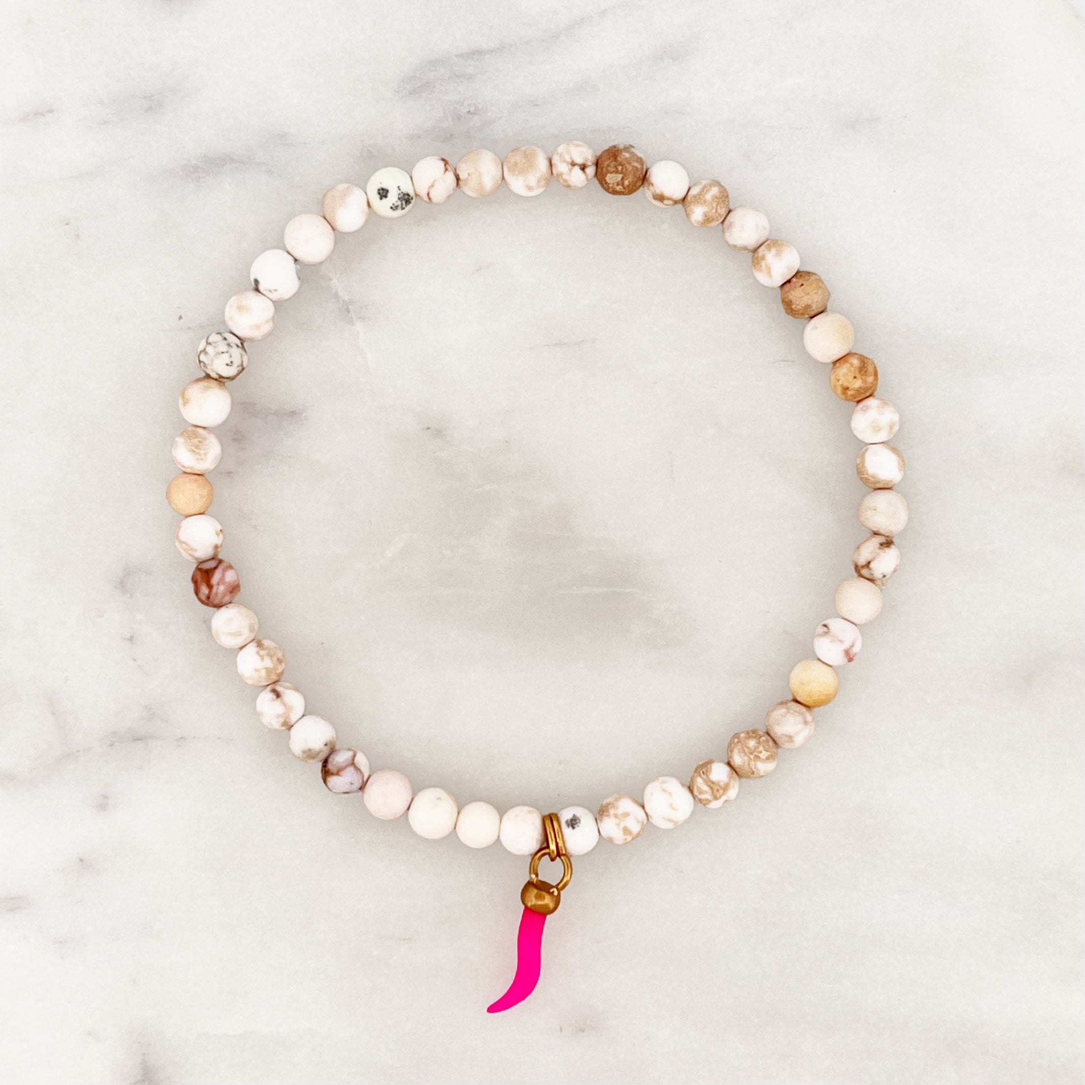 Magnesite Bracelet Pink Chili Magnesite Bracelet Pink Chili