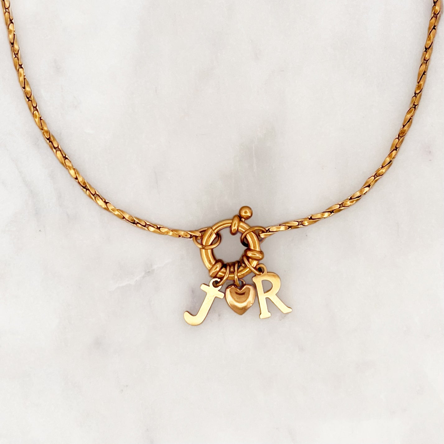 Necklace Forever Love Initials Necklace Forever Love Initials