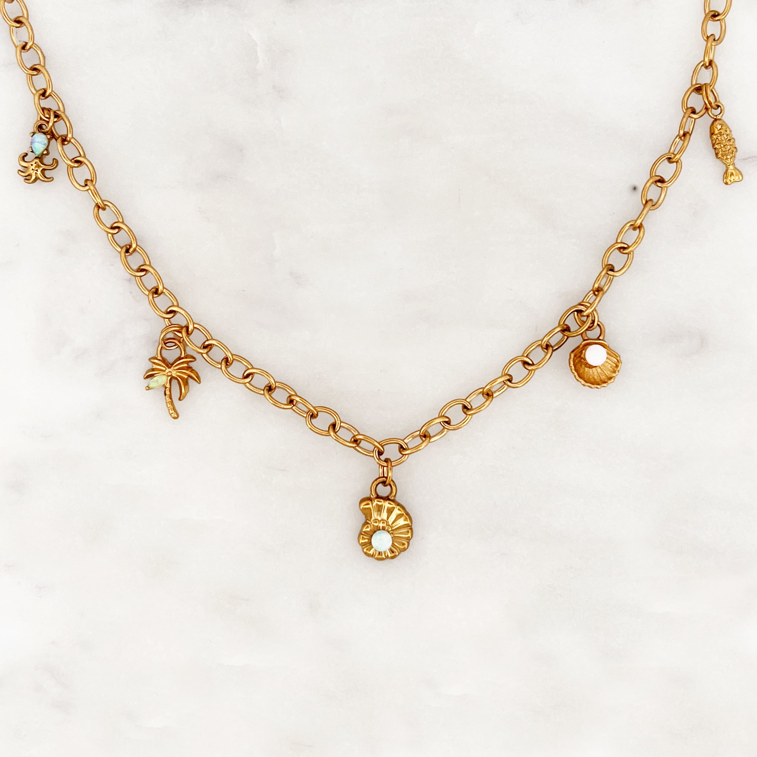 Charm Ketting Zeeschatten Charm Ketting Zeeschatten