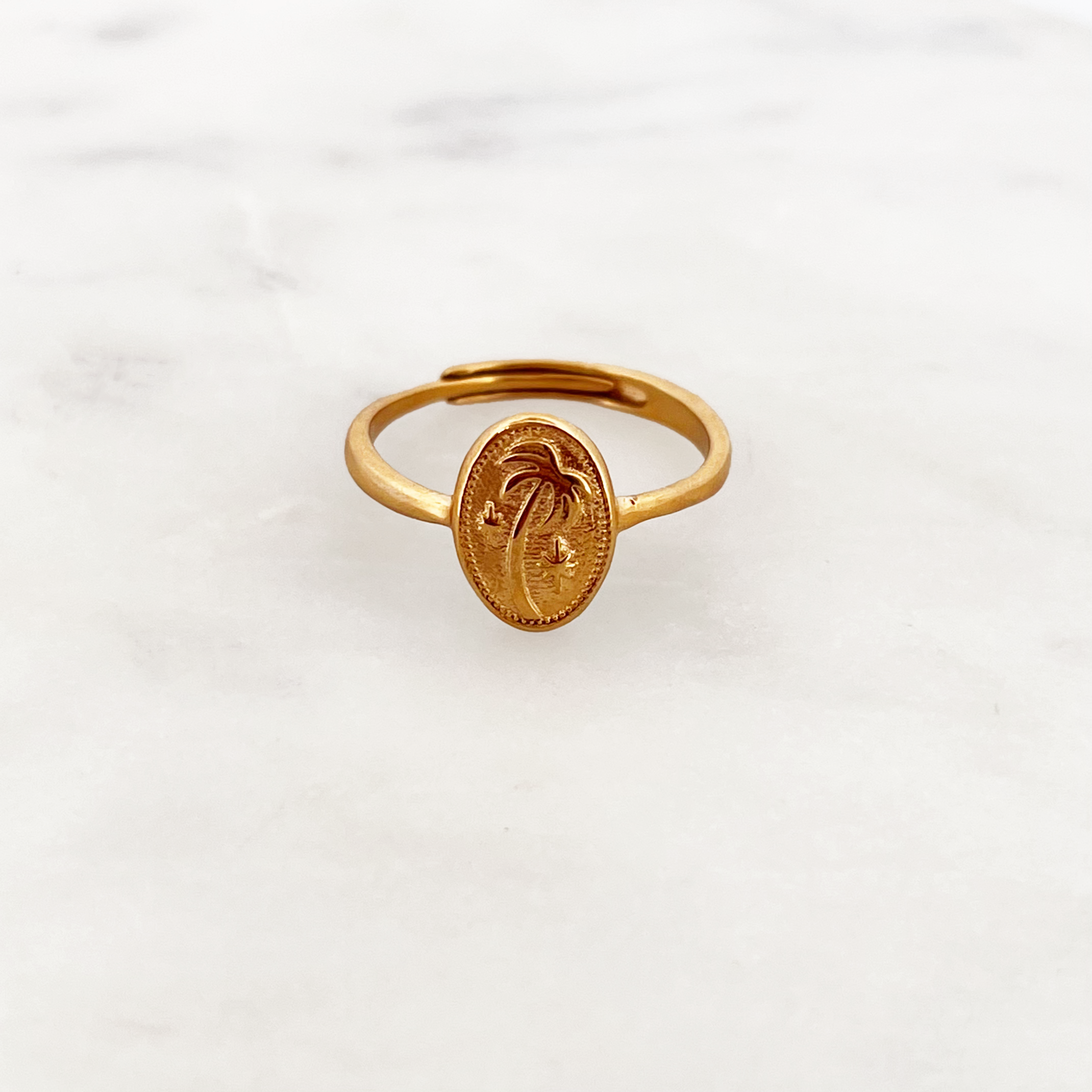Palm amulet ring small Palm amulet ring small