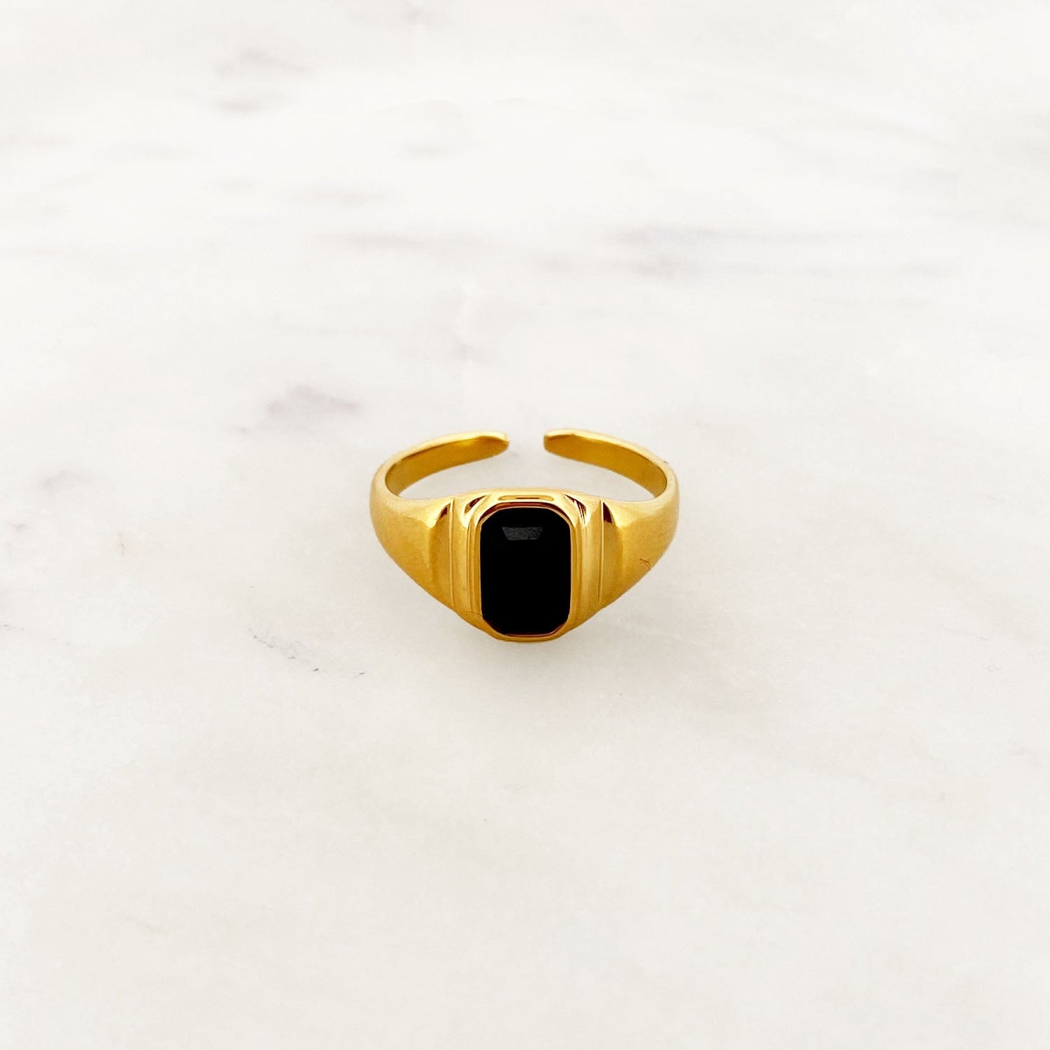 Ring Black Agate Ring Black Agate