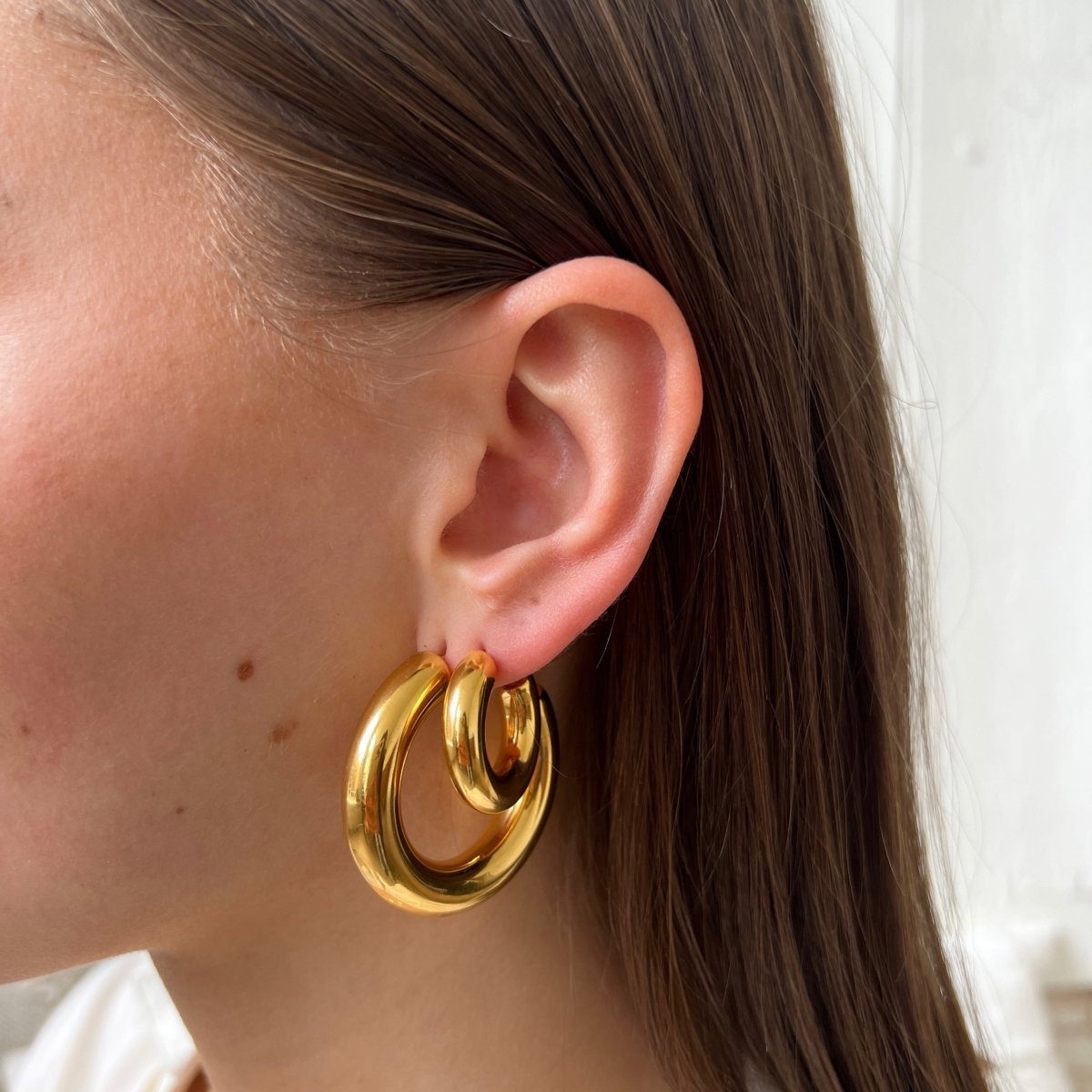 Big Tube Hoop Set - ByNouck Jewelry Big Tube Hoop Set - ByNouck Jewelry