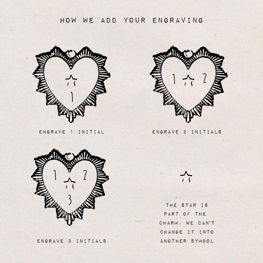 DYO Engrave Vintage Heart - ByNouck Jewelry DYO Engrave Vintage Heart - ByNouck Jewelry