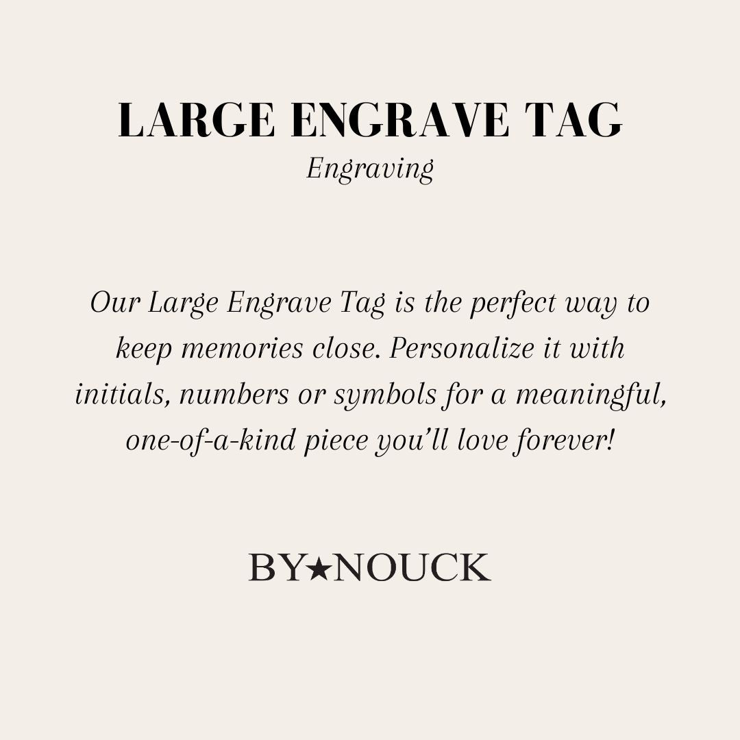 DYO Large Engrave Tag - ByNouck Jewelry DYO Large Engrave Tag - ByNouck Jewelry