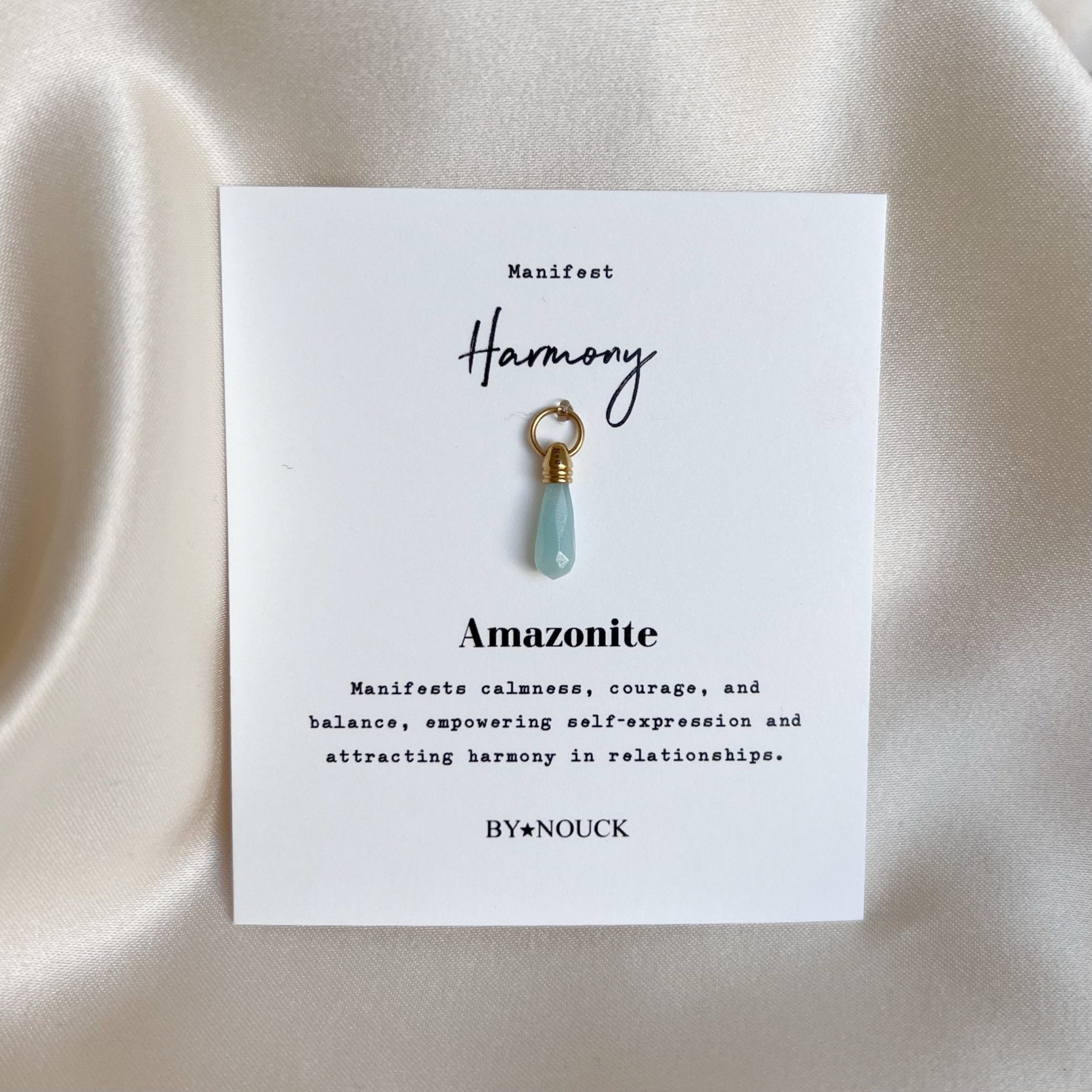 DYO Manifest Stone Amazonite - ByNouck Jewelry DYO Manifest Stone Amazonite - ByNouck Jewelry