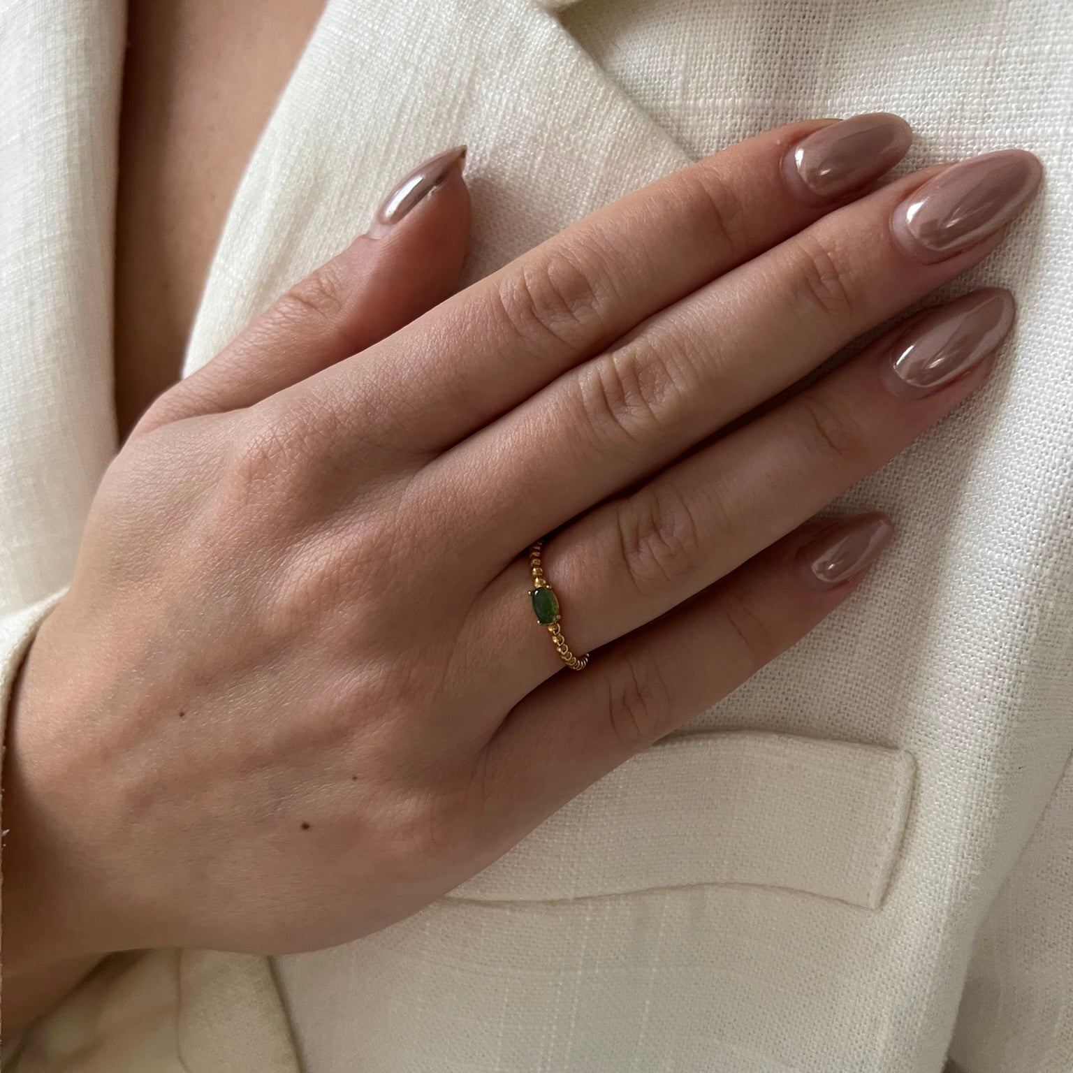 Green Quartz Ring - ByNouck Jewelry Green Quartz Ring - ByNouck Jewelry