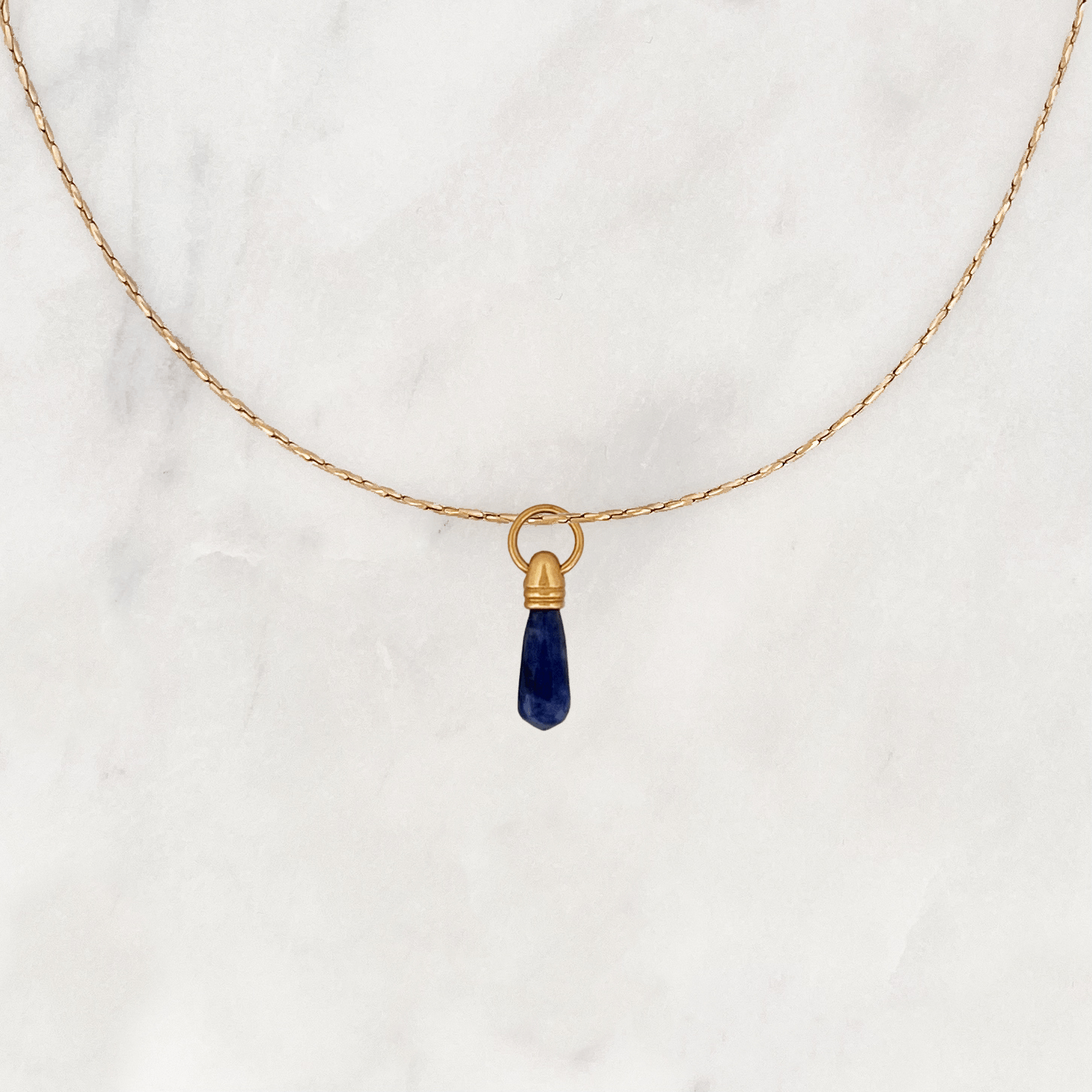 Necklace Manifest Stone Lapis Lazuli - ByNouck Jewelry Necklace Manifest Stone Lapis Lazuli - ByNouck Jewelry