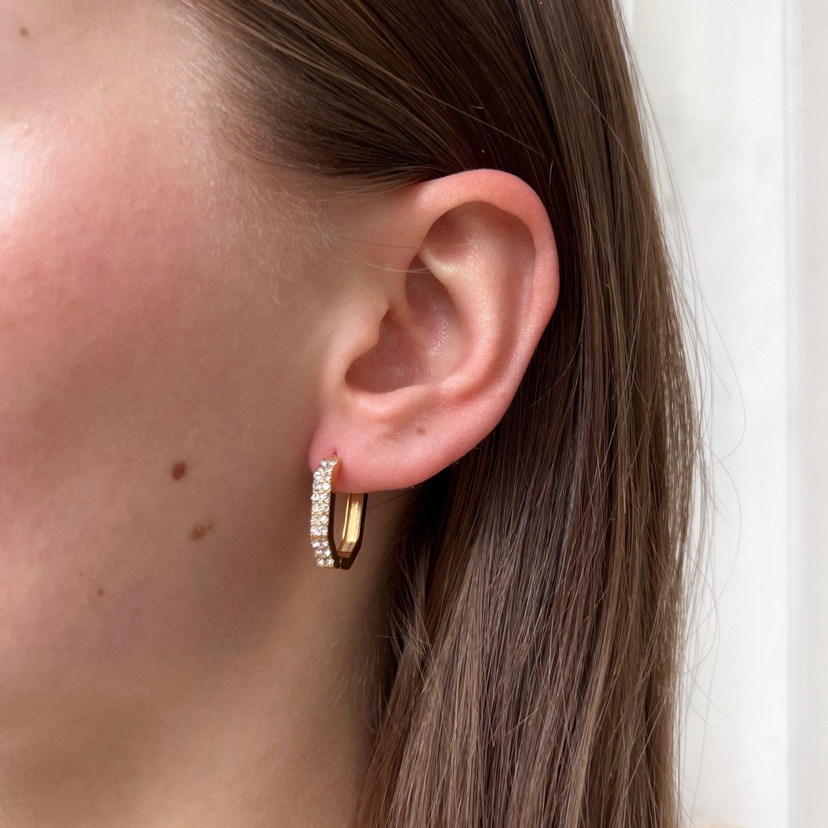 Rhinestones Hoop Set - ByNouck Jewelry Rhinestones Hoop Set - ByNouck Jewelry