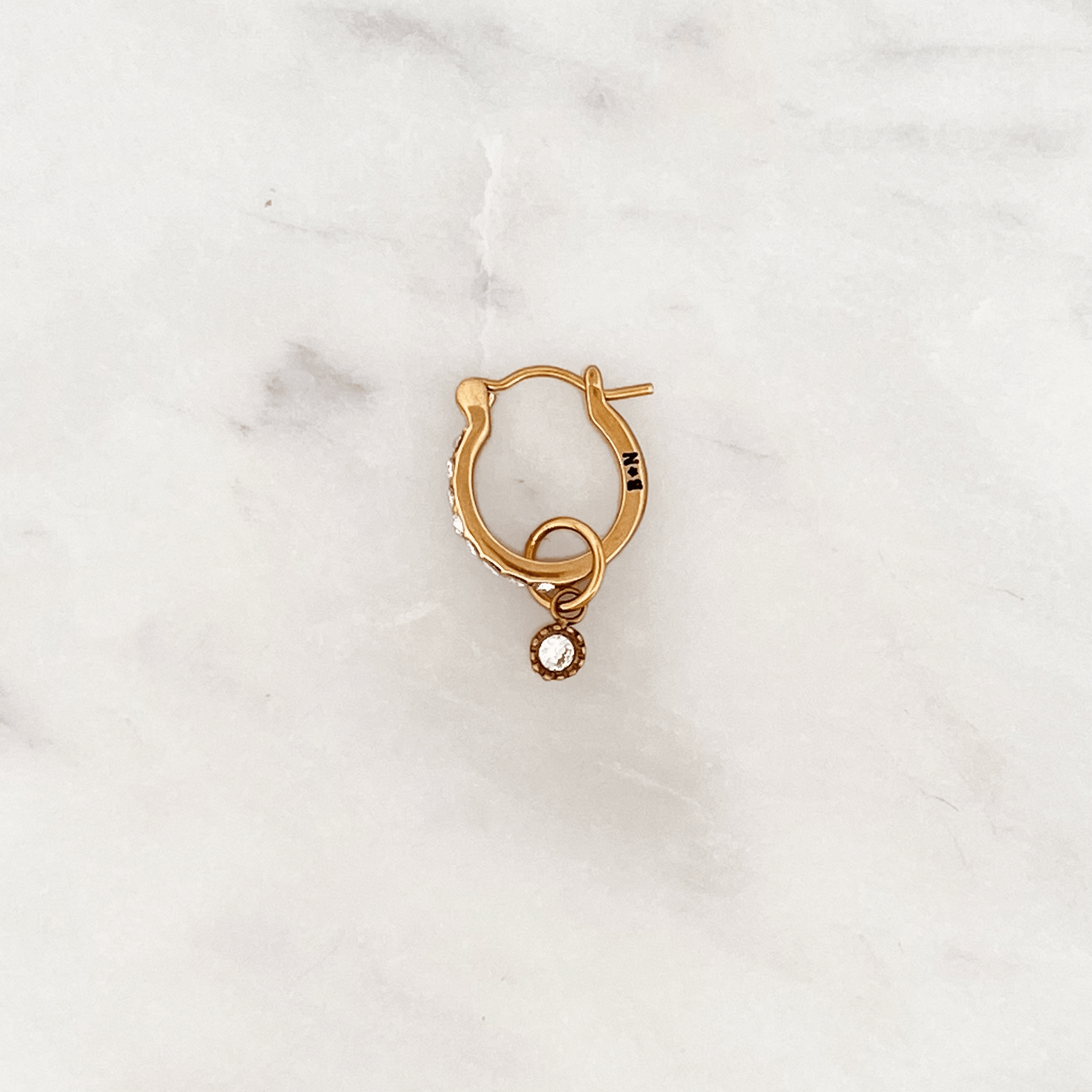 Rhinestones Hoop Shiny Drop - ByNouck Jewelry Rhinestones Hoop Shiny Drop - ByNouck Jewelry