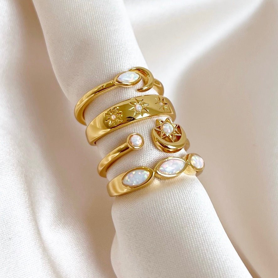 Ring Opal Stones - ByNouck Jewelry Ring Opal Stones - ByNouck Jewelry