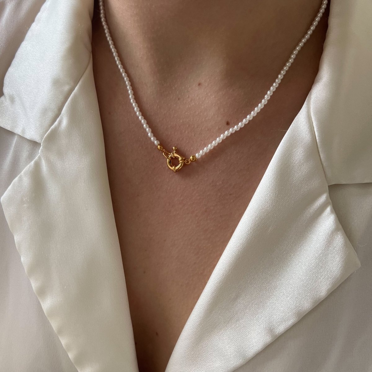 Small Shell Pearls Choker - ByNouck Jewelry Small Shell Pearls Choker - ByNouck Jewelry