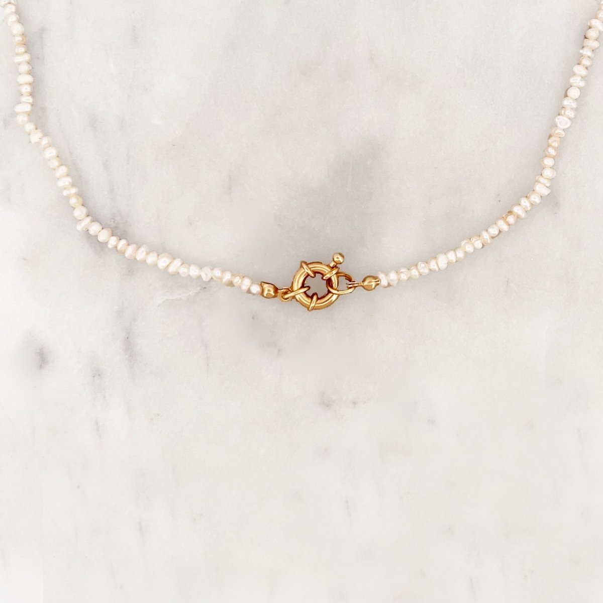 White Pearl Choker - ByNouck Jewelry White Pearl Choker - ByNouck Jewelry