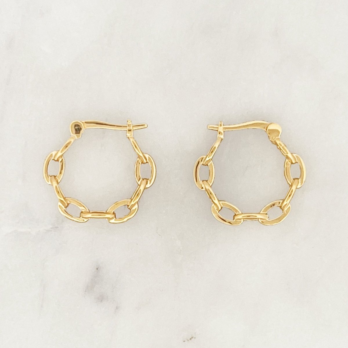 Oval Link Hoop Set - ByNouck Jewelry Oval Link Hoop Set - ByNouck Jewelry