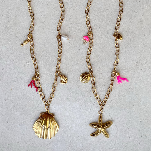 Charm ketting Schelp