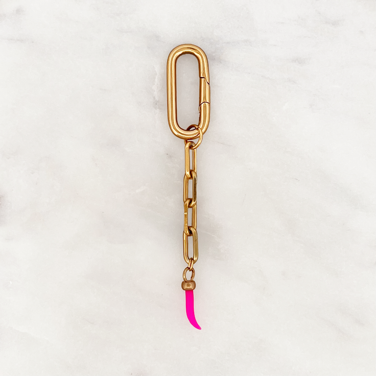 Bikini Charm Pink Chili Classic Clasp