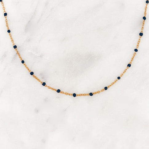 Base Blauwe Dots Ketting