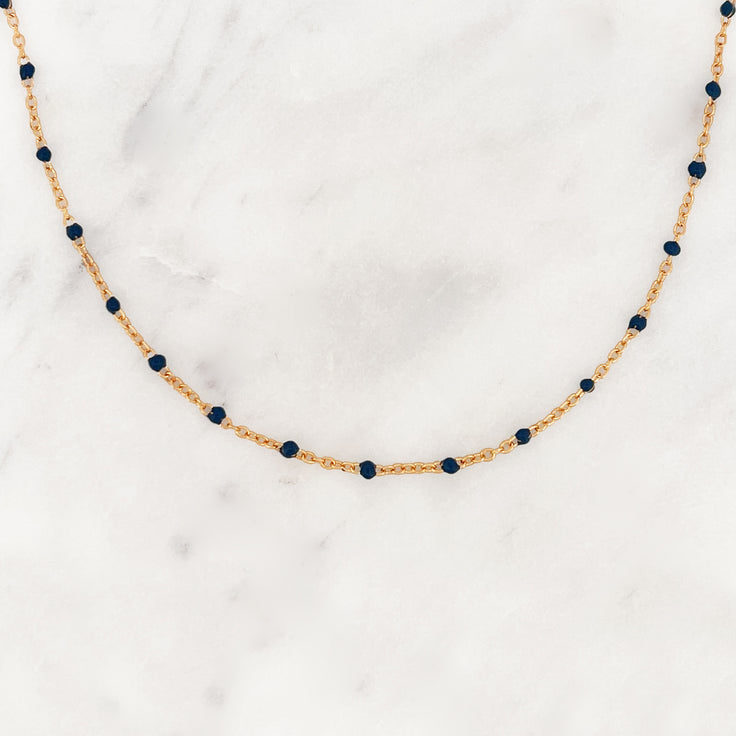 Base Blauwe Dots Ketting