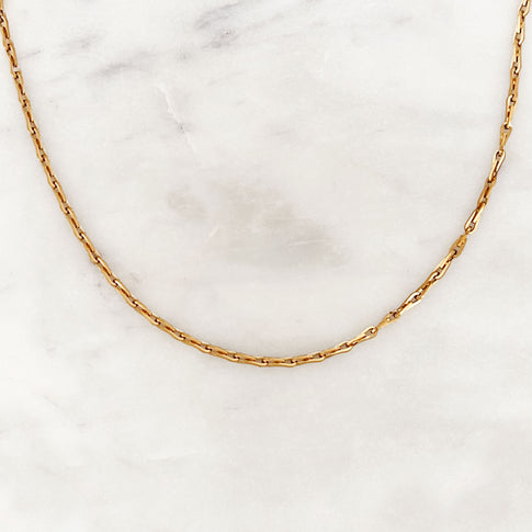 Base Fine Chain Long Necklace