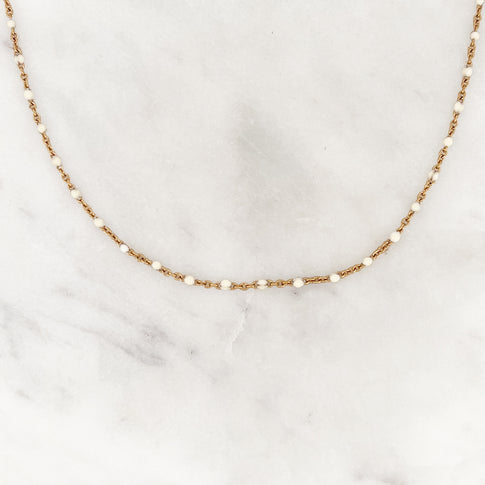 Base Ivory Dots Necklace