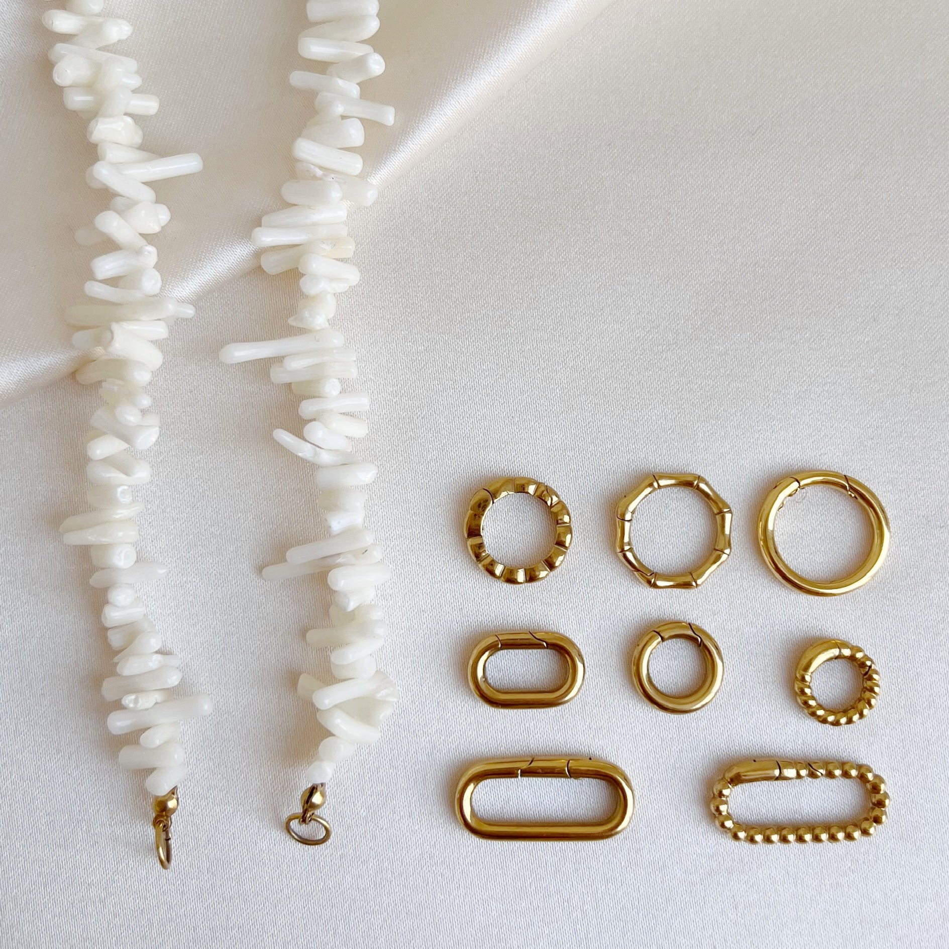 Basis Witte Koraal Choker