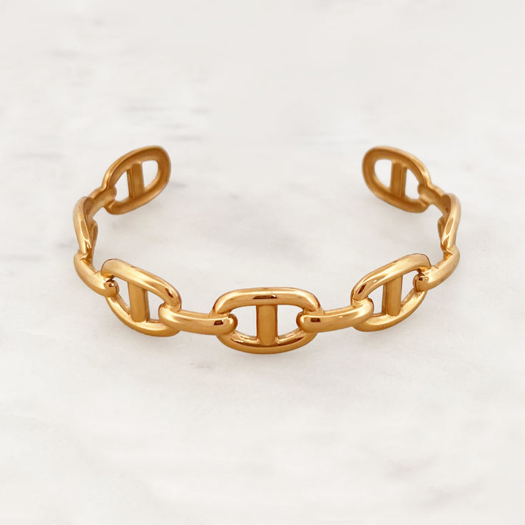 Big Oval Chain Bangle