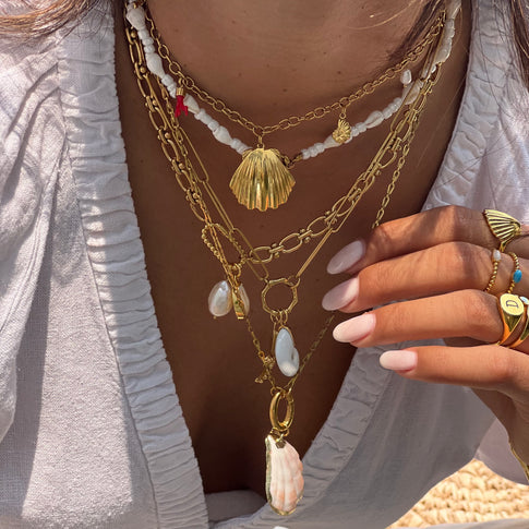 Charm ketting Schelp