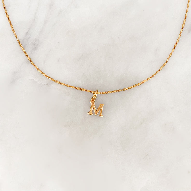 Choker Tiny Initial