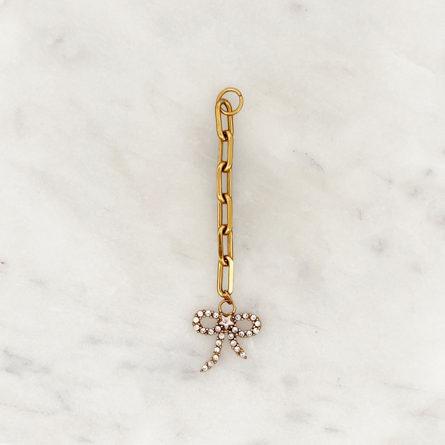 DYO Chain Rhinestone Bow