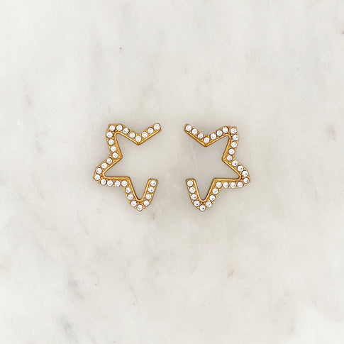 Earstud Shiny Star Set