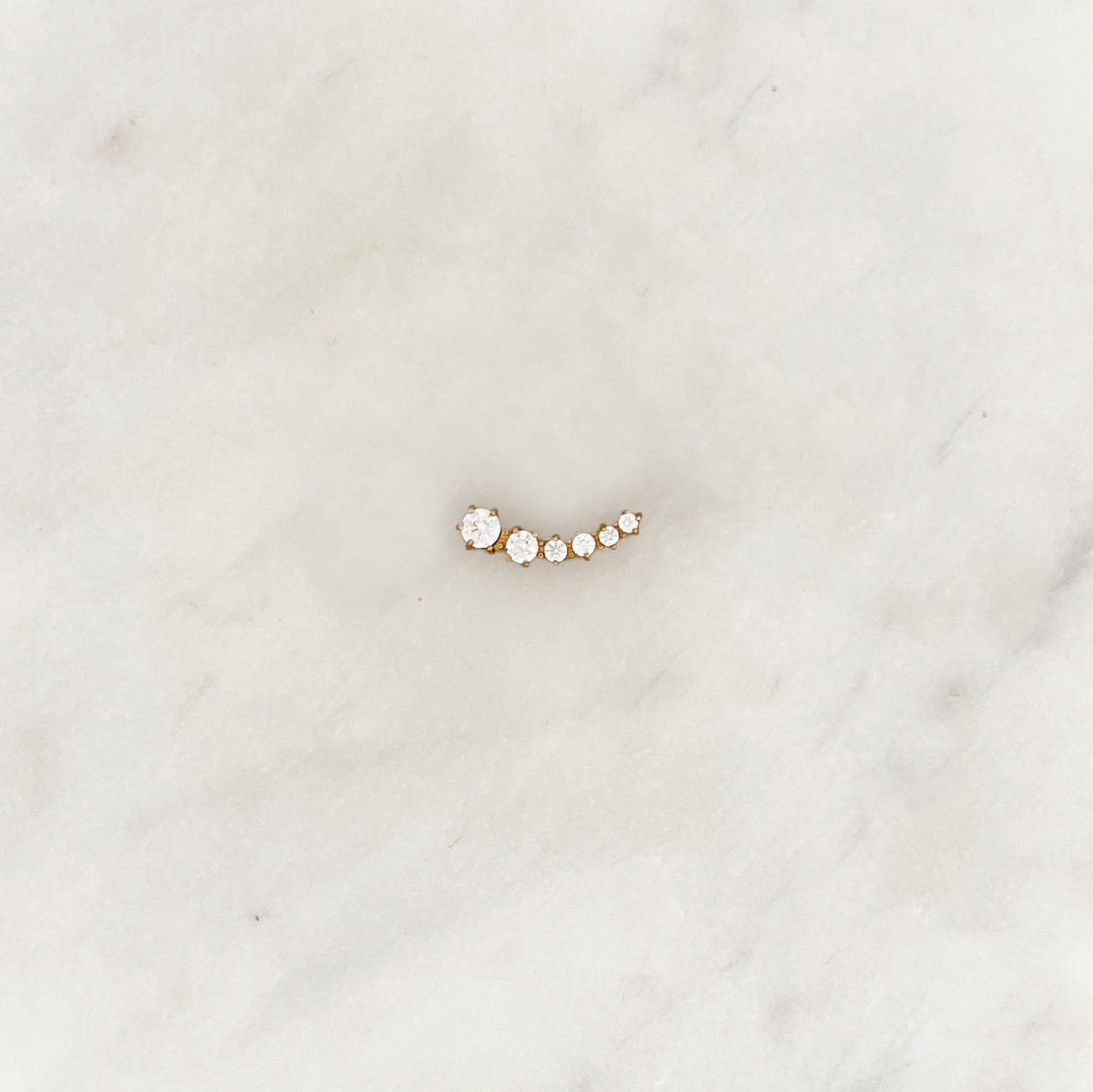 Earstud Strass Stars Right