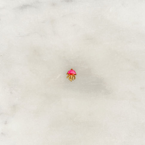 Earstud Pink Jellyfish