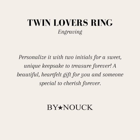 Graveren Twin Lovers Ring