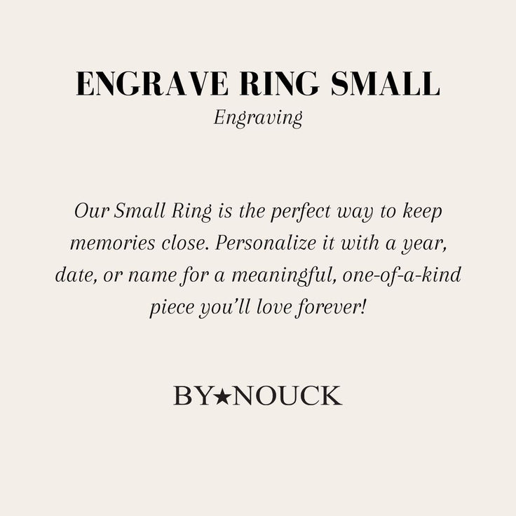 Engrave Ring Small