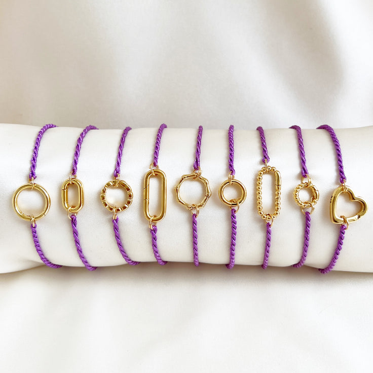 Base Lilac Cotton Bracelet