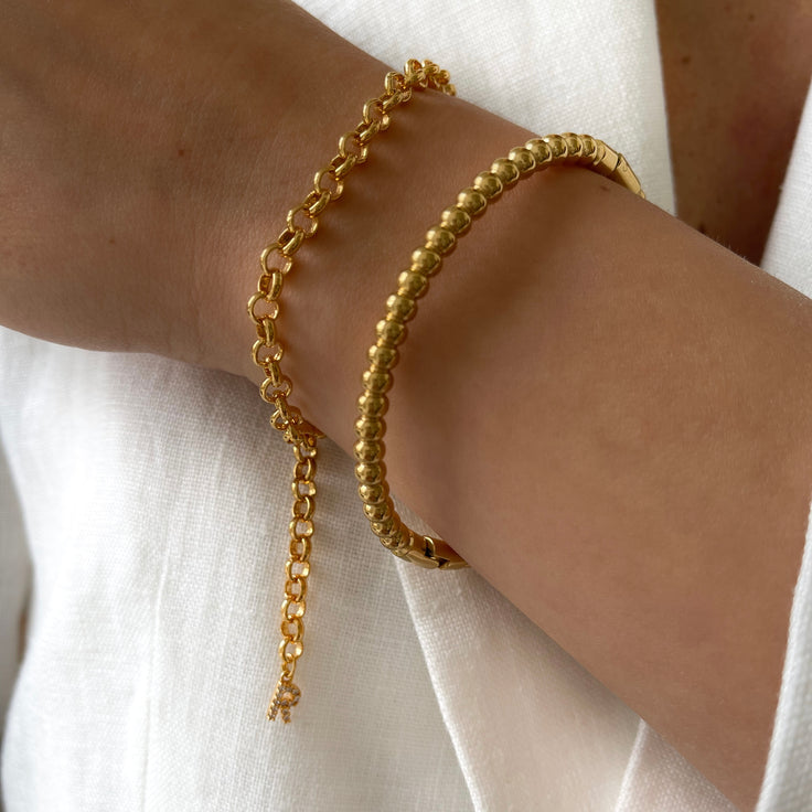 Rolo Bracelet Shiny Initial