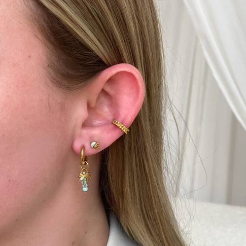 Earstud Light Blue Jellyfish