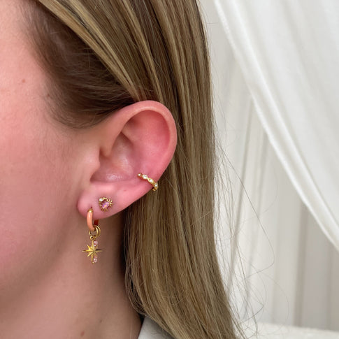 Earstud Pink Crabby