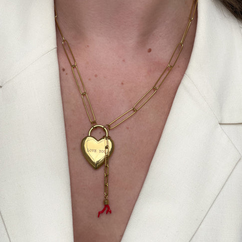 DYO Engrave Big Lock Heart