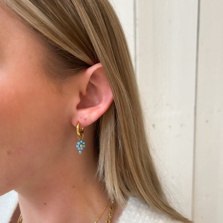 DYO Blauwe Beads Bloem