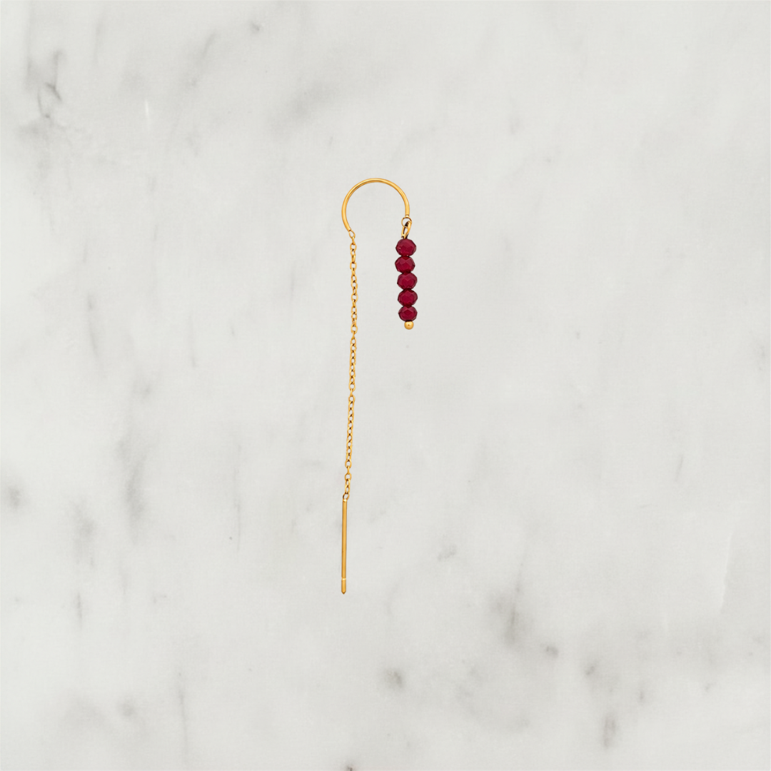 Long Chain Bordeaux Beads