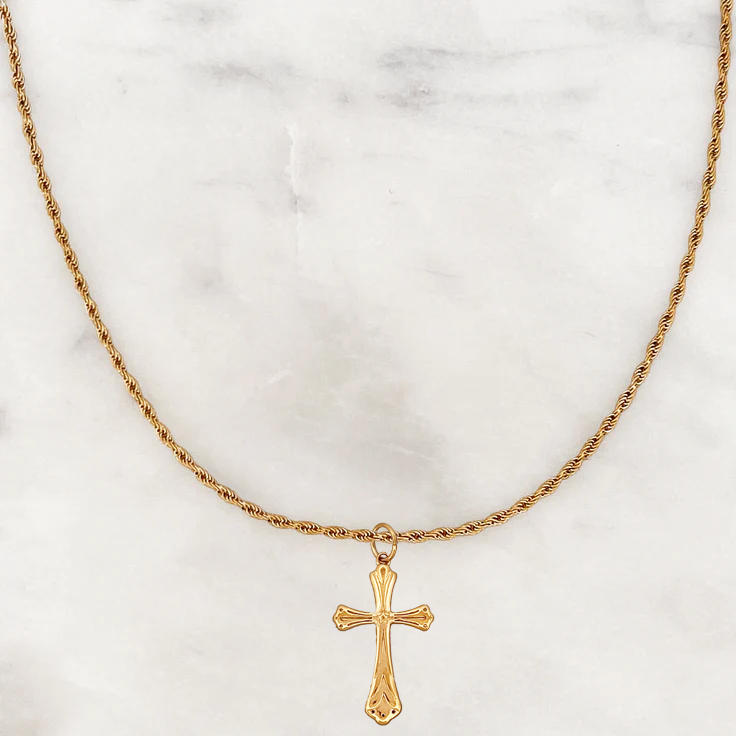 Long Necklace Big Cross